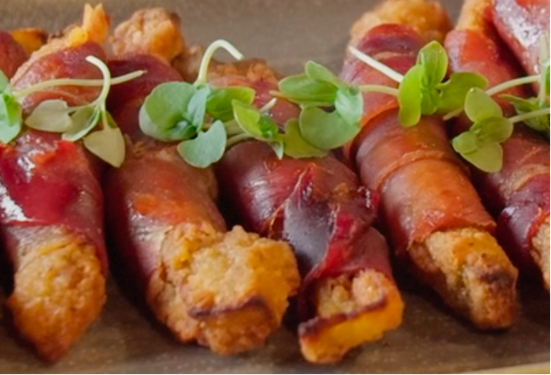 Eggplant and  Prosciutto Sticks