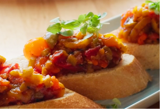 Pepperonata  Bruschetta